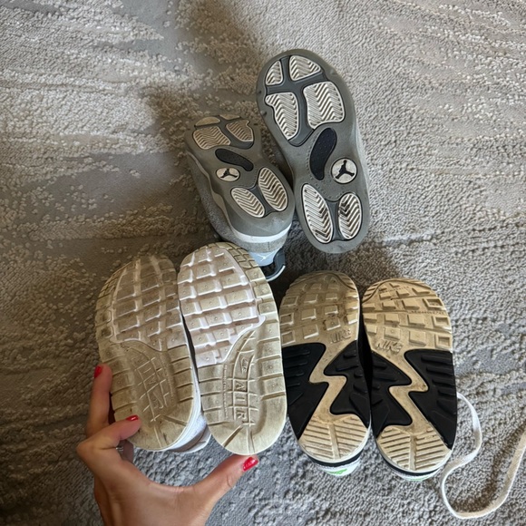 Nike Air Jordan kids boys sneakers bundle air max zero 90 6 rings black gray 9 - Picture 12 of 15